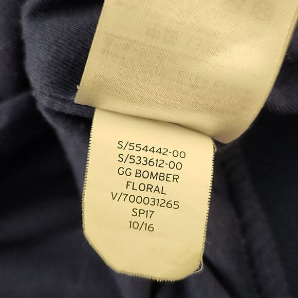 GAP KIDS Girl's Floral Bomber Jacket Smooth Weave Light-weight Medium - Picture 9 of 11